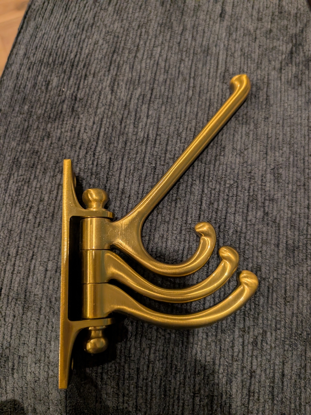 IKEA Gold Swivel Wall Hook Rack